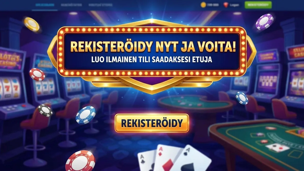 Rekisteröidy bonuksen kanssa